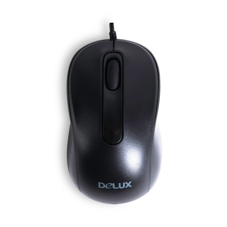 Мышь проводная Delux DLM-109OUB черный