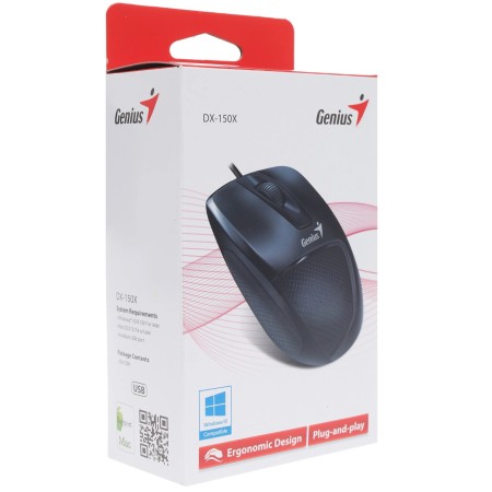 Мышь проводная Genius DX-150X (31010231101) красный