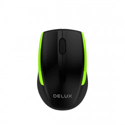 Мышь беспроводная Delux DLM-321OGB черно-зеленый