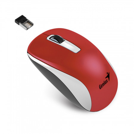 Мышь беспроводная Genius NX-7010 WH+Red красный