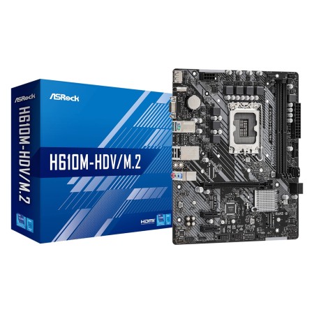 Материнская плата ASRock H610M-HDV/M.2 (90-MXBH60-A0UAYZ) черный