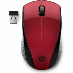 Мышь беспроводная HP 220 (7KX10AA) красный