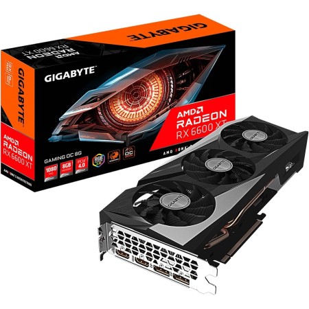 Видеокарта GIGABYTE Radeon RX 6600 XT GAMING OC (GV-R66XTGAMING OC-8GD) 8 Гб черный