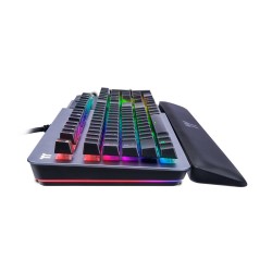 Клавиатура проводная Thermaltake Argent K5 RGB Cherry MX Speed Silver (GKB-KB5-SSSRUS-01) серый
