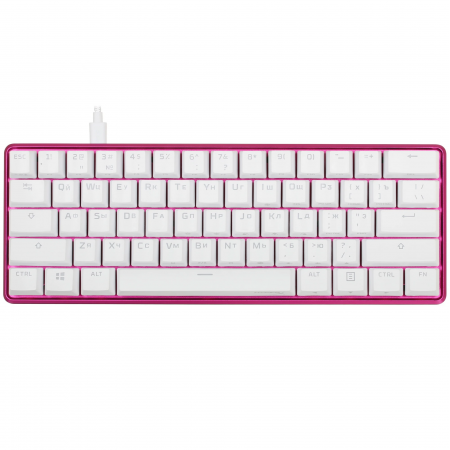 Клавиатура проводная HyperX Alloy Origins 60 Pink (572Y6AA) розовый