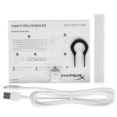 Клавиатура проводная HyperX Alloy Origins 60 Pink (572Y6AA) розовый