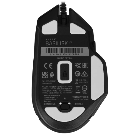 Мышь проводная Razer Basilisk V3 (RZ01-04000100-R3M1) черный