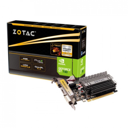 Видеокарта Zotac GT 730 Zone Edition 4GB (ZT-71115-20L) серый