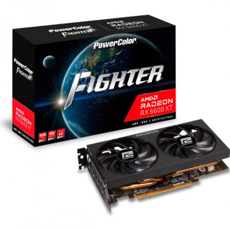 Видеокарта PowerColor RX 6600 8GB (AXRX 6600 8GBD6-3DH) 8 Гб черный