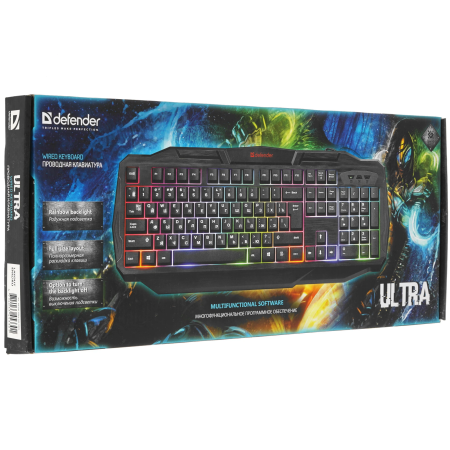 Клавиатура проводная Defender ULTRA HB-330L (45330) черный