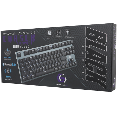 Клавиатура беспроводная, проводная Gembird KBW-G540L черный