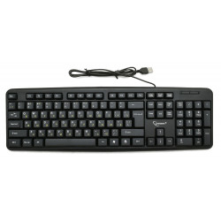 Клавиатура проводная Gembird KB-8320U-Ru-Lat-BL черный
