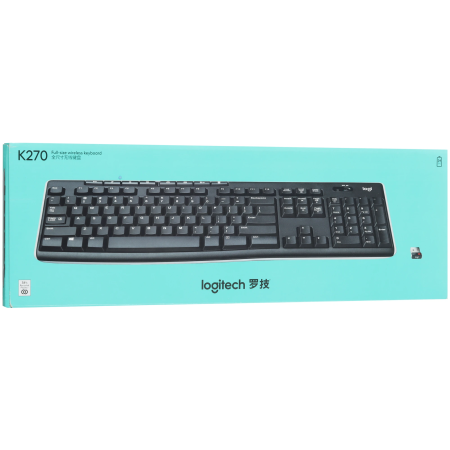 Клавиатура беспроводная Logitech K270 (920-003757) черный