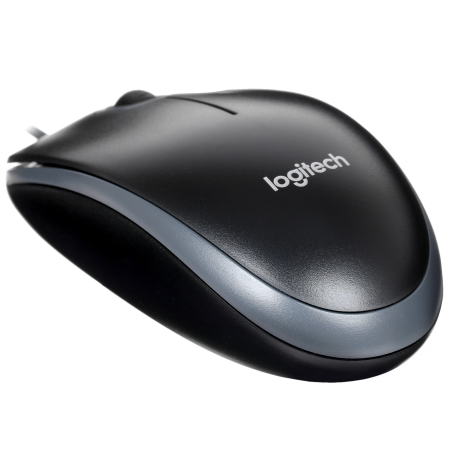 Мышь проводная Logitech B100 (910-003357) черный
