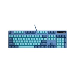 Клавиатура проводная Rapoo V500PRO Cyan Blue синий