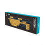 Клавиатура проводная Rapoo V500PRO Yellow Blue сине-желтый