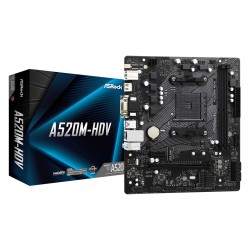 Материнская плата ASRock A520M-HDV (90-MXBE50-A0UAYZ) черный