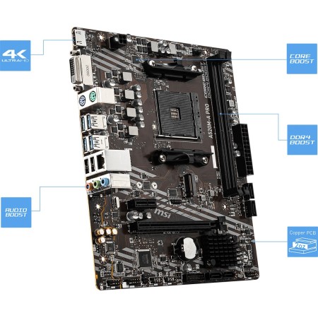 Материнская плата MSI A520M-A PRO черный