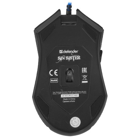 Мышь проводная Defender Sin Sister GM-933 (52933) черный