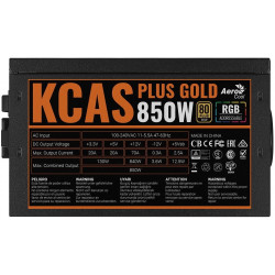 Блок питания Aerocool KCAS PLUS GOLD 850W RGB (ACPG-KP85FEC.11)