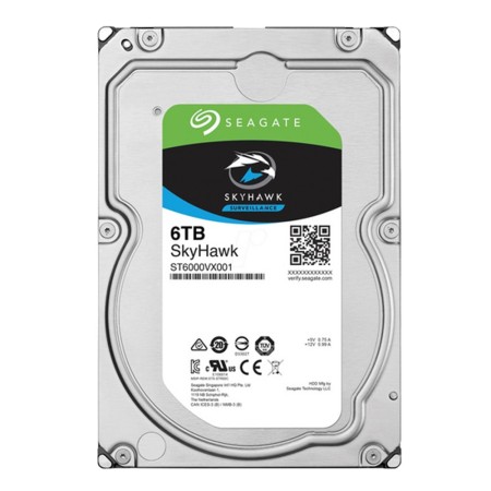 6 ТБ Жесткий диск Seagate SkyHawk (ST6000VX001) серый