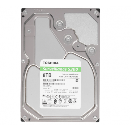 8 ТБ Жесткий диск Toshiba S300 Surveillance (HDWT380UZSVA) серый