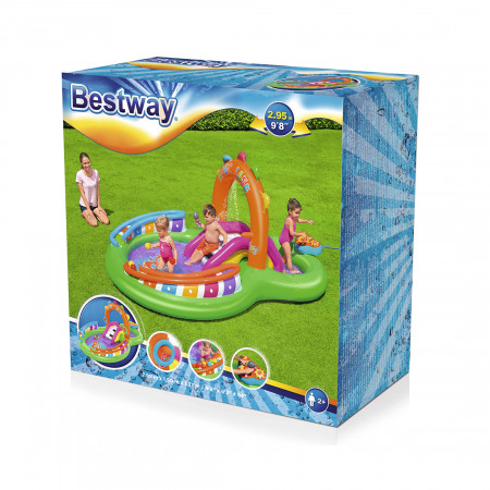 Бассейн надувной BESTWAY Singn Splash 53117 (295х190x15 см) зеленый