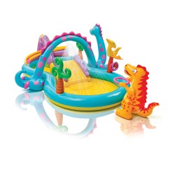 Бассейн надувной INTEX Dinoland 57135NP (333х229x112 см) синий