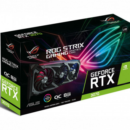 Видеокарта ASUS ROG Strix GeForce RTX 3070 Ti OC Edition (ROG-STRIX-RTX3070TI-O8G-GAMING) черный