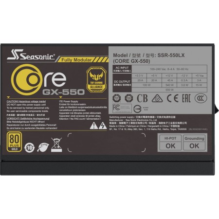 Блок питания Seasonic Core GX-550 (SSR-550LX) черный