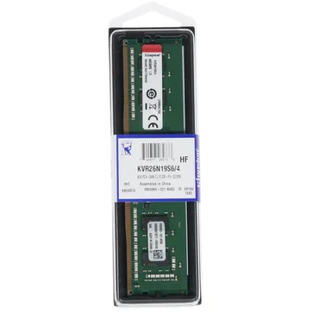Оперативная память Kingston ValueRAM (KVR26N19S6/4) 4 ГБ зеленый