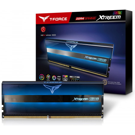Оперативная память Team Group T-FORCE XTREEM ARGB (TF10D416G4000HC18JDC01) 16 ГБ синий