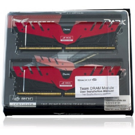 Оперативная память Team Group Dark T-Force ROG (TDRRD416G3000HC16CDC01) 16 ГБ красный