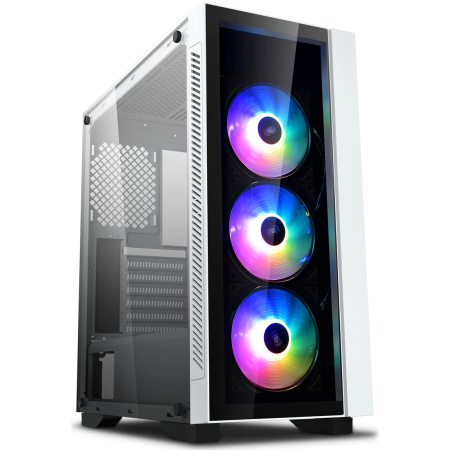 Корпус DeepCool Matrexx 55 V3 ADD-RGB 3F (DP-ATX-MATREXX55V3-AR-WH-3F) белый