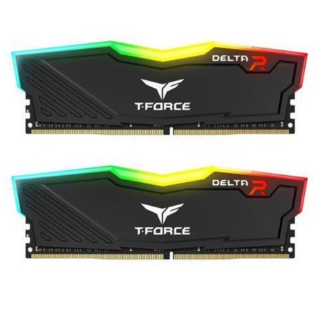 Оперативная память Team Group T-Force Delta RGB (TF3D416G3600HC18J01) 16 ГБ черный