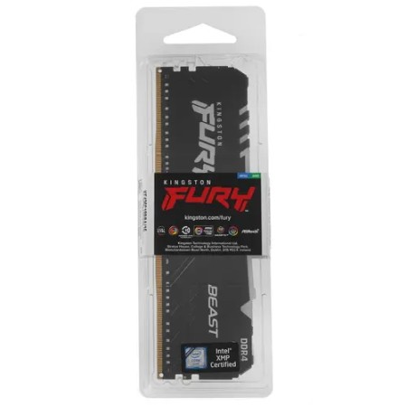 Оперативная память Kingston FURY Beast Black RGB (KF436C18BBA/16) 16 ГБ черный