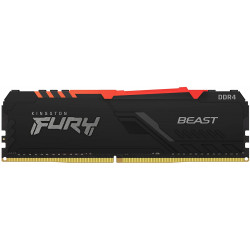 Оперативная память Kingston FURY Beast Black RGB (KF437C19BBA/8) 8 ГБ черный