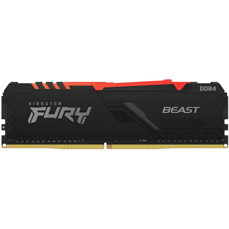 Оперативная память Kingston FURY Beast Black RGB (KF437C19BBA/8) 8 ГБ черный