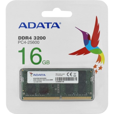 Оперативная память ADATA (AD4S320016G22-RGN) 16 ГБ зеленый