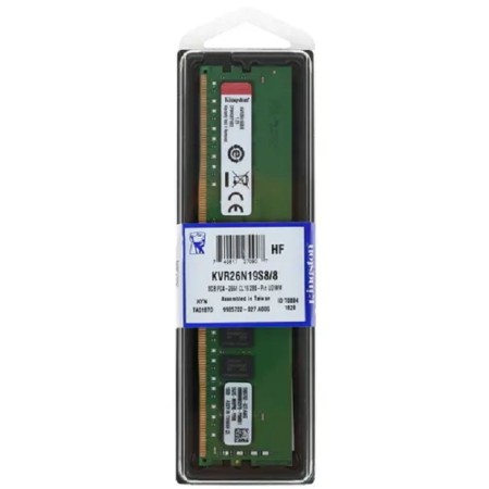 Оперативная память Kingston KVR26N19S8/8 8 ГБ зеленый