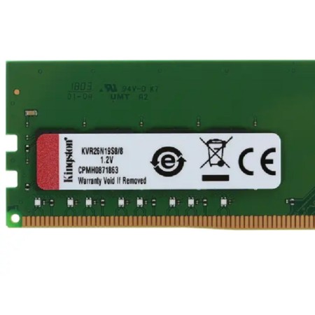 Оперативная память Kingston KVR26N19S8/8 8 ГБ зеленый