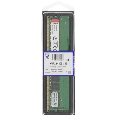 Оперативная память Kingston KVR26N19S8/16 16 ГБ зеленый