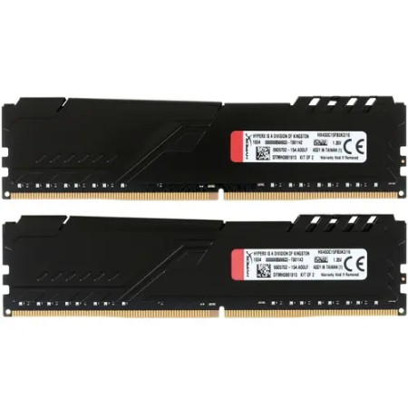 Оперативная память Kingston HyperX Fury (HX430C15FB3K2/16) 16 ГБ черный