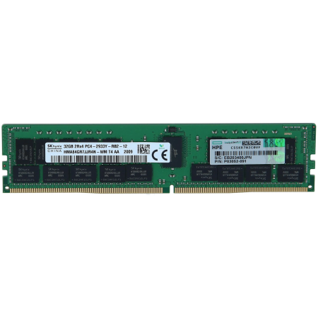 Оперативная память HPE P00924-B21 32 ГБ зеленый