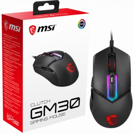 Мышь проводная MSI Clutch GM30 черная