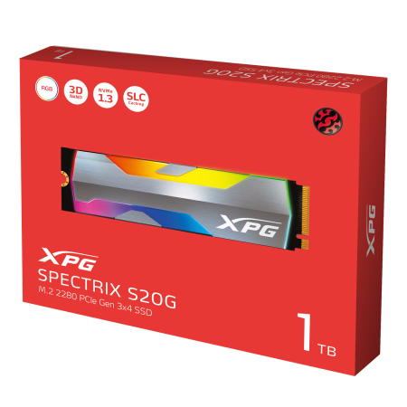 1 ТБ SSD диск ADATA XPG SPECTRIX S20G (ASPECTRIXS20G-1T-C) серый