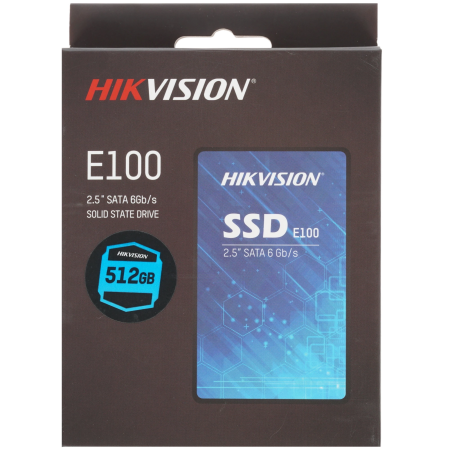 512 ГБ SSD диск Hikvision E100 (HS-SSD-E100/512G) черный