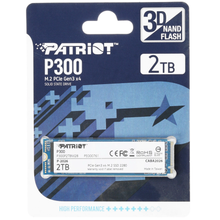 2000 ГБ SSD диск Patriot P300 (P300P2TBM28) черный