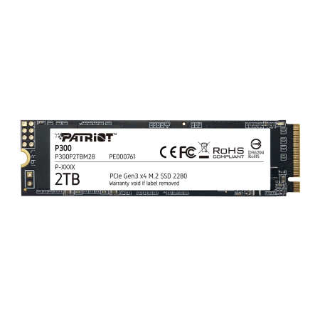 2000 ГБ SSD диск Patriot P300 (P300P2TBM28) черный
