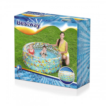 Бассейн надувной BESTWAY Tropical 51045 (150x53 см) белый